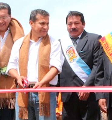 Presidente Ollanta Humala y Luis Butrón, alcalde de Puno