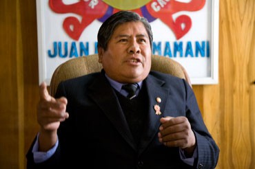 Juan Luque Mamani, candidato al Gobierno Regional de Puno por el Proyecto de la Integración para la Cooperación