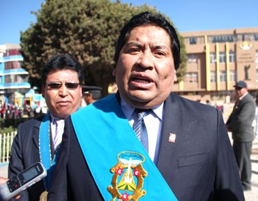 David Mamani Paricahua, alcalde municipalidad provincial de San Román