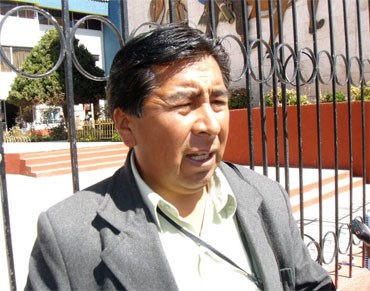 José Carlos Sucari Velarde, presidente de las Cuatro Zonas de la ciudad de Juliaca 