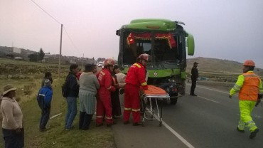 LO ÚLTIMO: 17 heridos en accidente en ruta Puno - Juliaca
