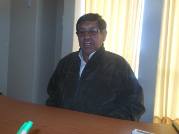 Leoncio Mamani Coaquira, delegado del Consejo Regional Puno.