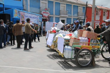 35 triciclos de donaciones para los damnificados del centro y norte peruano