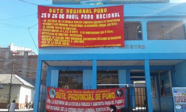 Hoy se movilizan maestros a nivel de las provincias de Puno