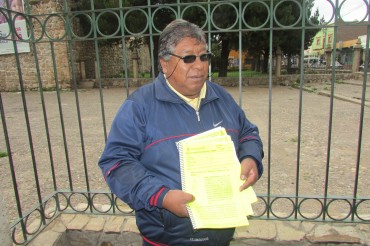 Andrés Mamani Peralta, presidente de la Asociación de Juegos Recreativos de la Feria de la Integración Andina Virgen de las Mercdes