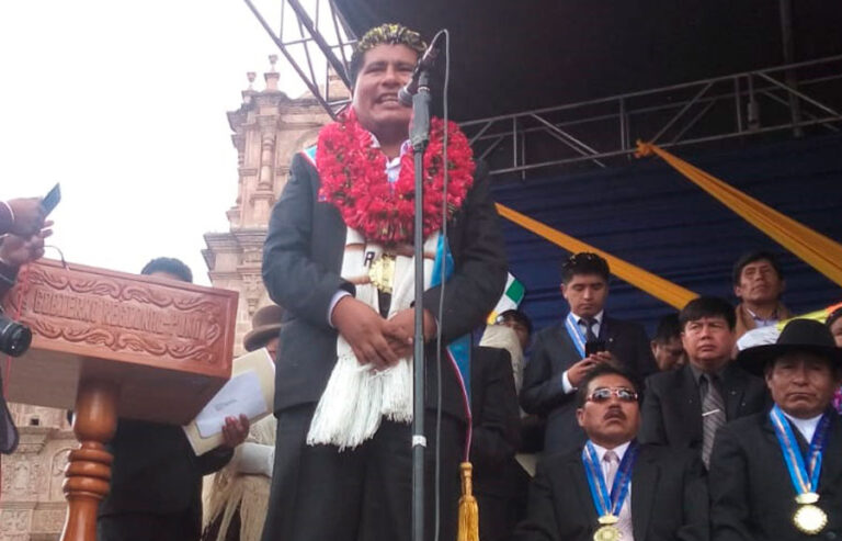 Aduviri critica a Vizcarra en su primer discurso