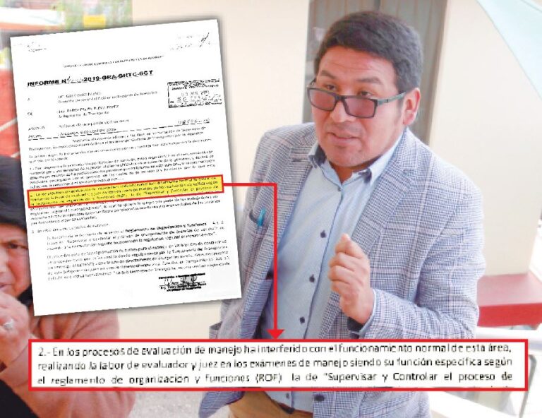 “Gerente intervenía en exámenes de manejo”