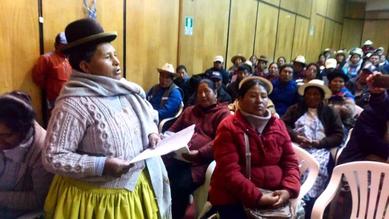 Puno: Comerciantes de la feria sabatina exigen plataforma para dejar avenida Simón Bolívar