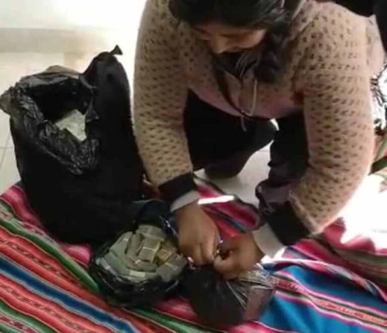 Boliviana llevaba 238 mil soles en una lliclla