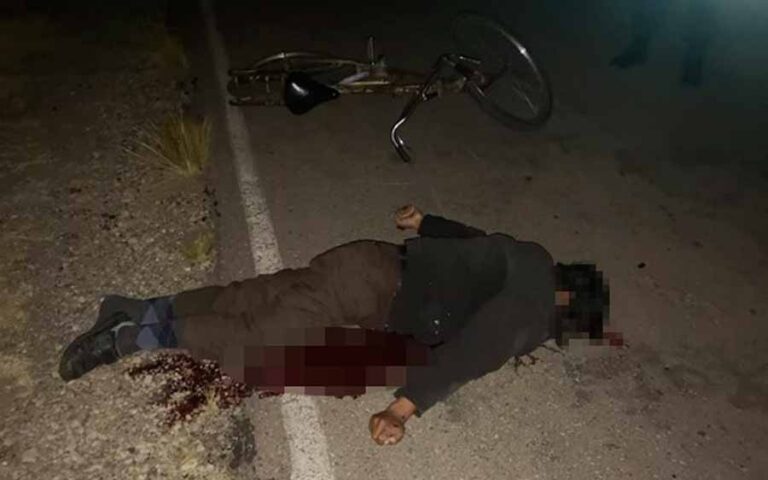 Cadáver de abuelito fue encontrado en medio de la carretera