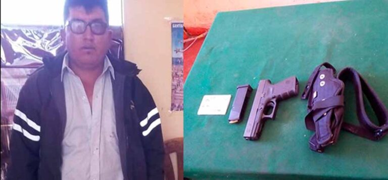 Sujeto amenazó a su madre con un arma de fuego