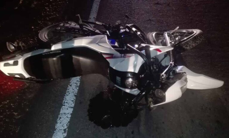 Motociclista murió en terrible choque