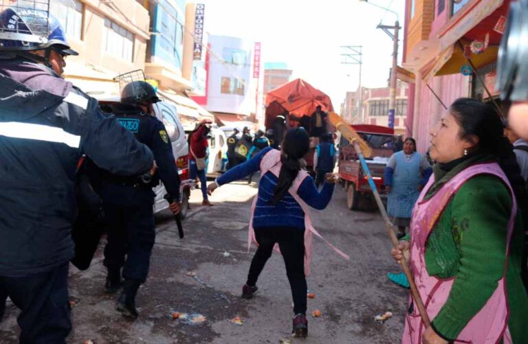 Denunciarán a comerciantes que agredieron a serenos durante operativo en Juliaca