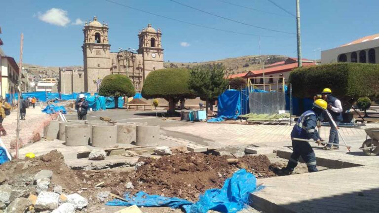 Puno: Población duda sobre aspecto final que tendrá la Plaza de Armas