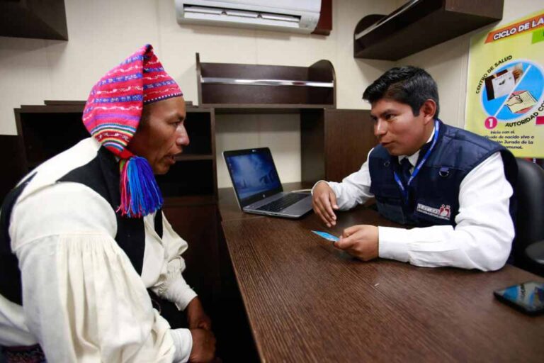 Puno: 13 comunidades indígenas podrán realizar trámites de identificación y registro civil