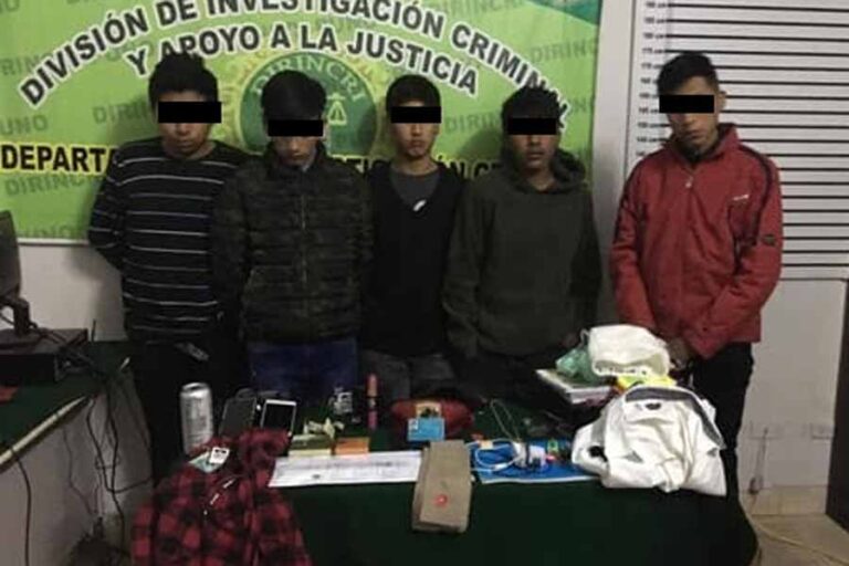 Escolares integraban banda delincuencial