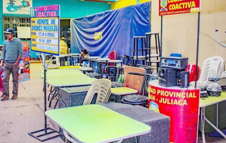 Remate de bienes incautados en bares se realiza hoy