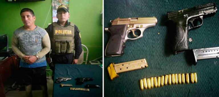 Detuvieron a motociclista que llevaba dos armas de fuego, vecinos lo acusan de trabajar con narcos