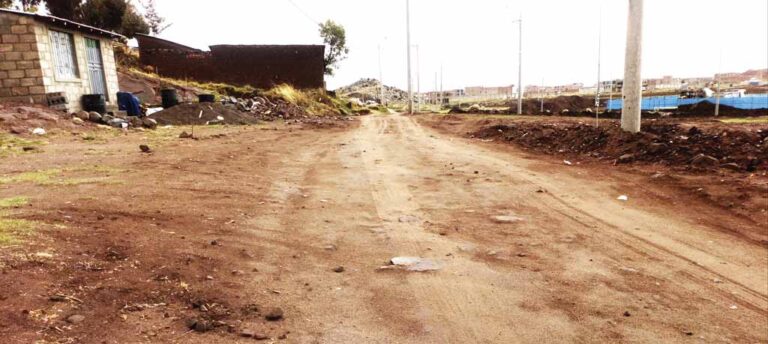 Los barrios son olvidados en la gestión de Ticona
