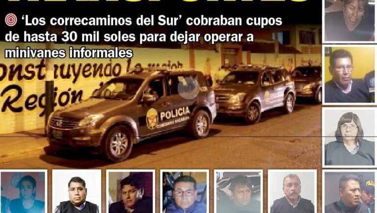 Cae jefe policial junto a 15 acusados de integrar ‘Los correcaminos del Sur’
