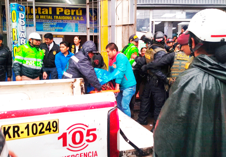 Asesinato en pleno centro de la ciudad