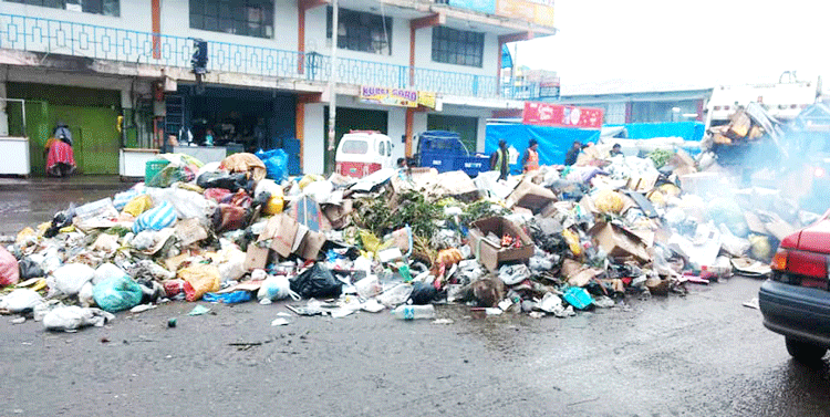 Basura se incrementó  por fiestas de fin de año