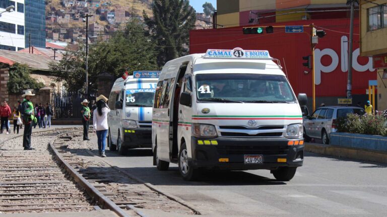 Provincias de la región sin transporte urbano