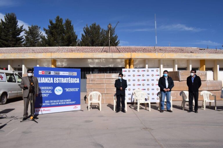 Minsur hace entrega de  55 camas hospitalarias
