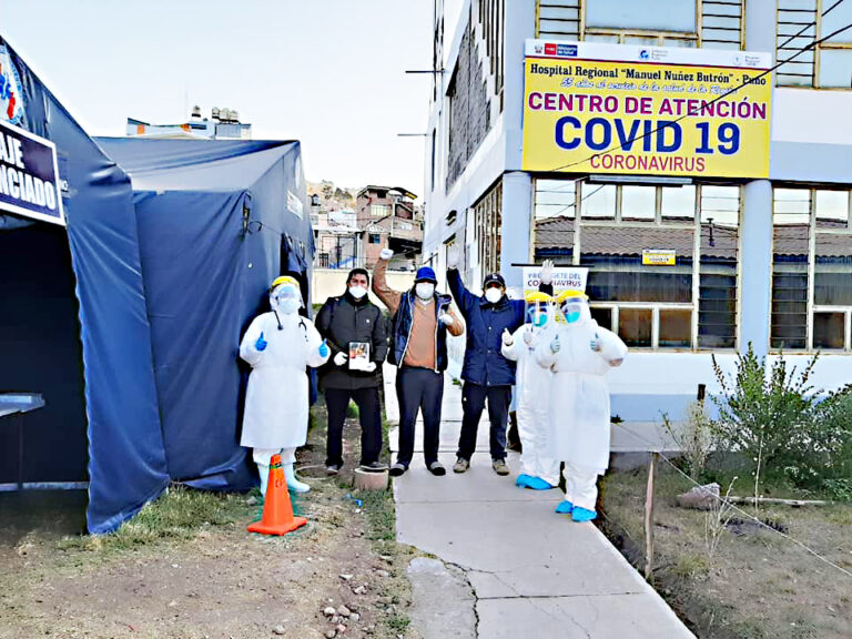 7 pacientes covid  fueron dados de alta