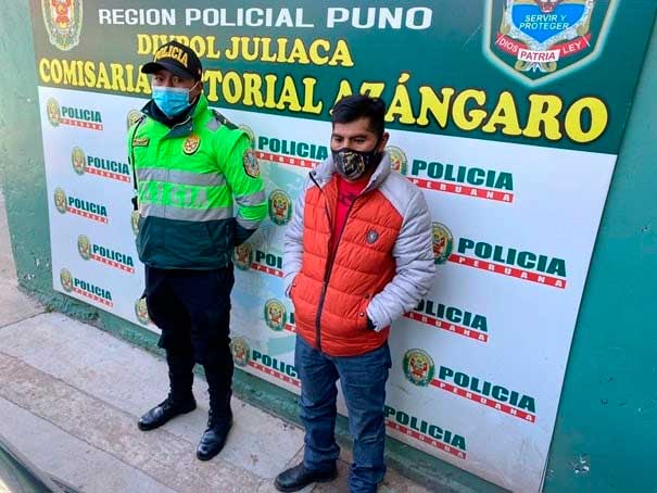 Detenido irresponsable padre fue llevado a la comisaria.