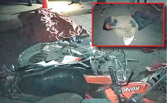 Policias realizan las diligencias de accidente