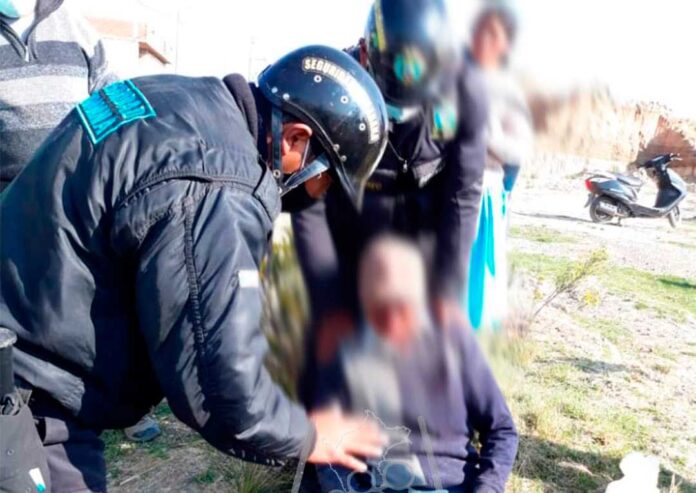 Motociclista. Tuvo que ser llevado al hospital