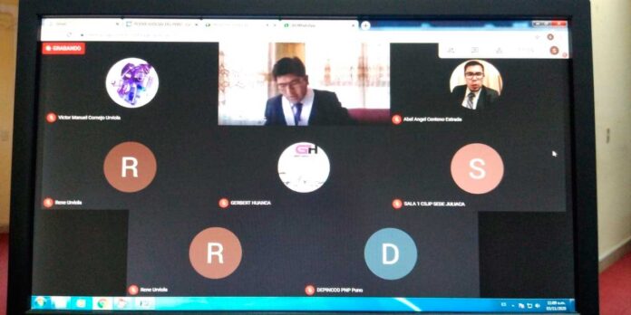Audiencia se llevó a cabo de manera virtual donde se estableció la medida contra los investigados.