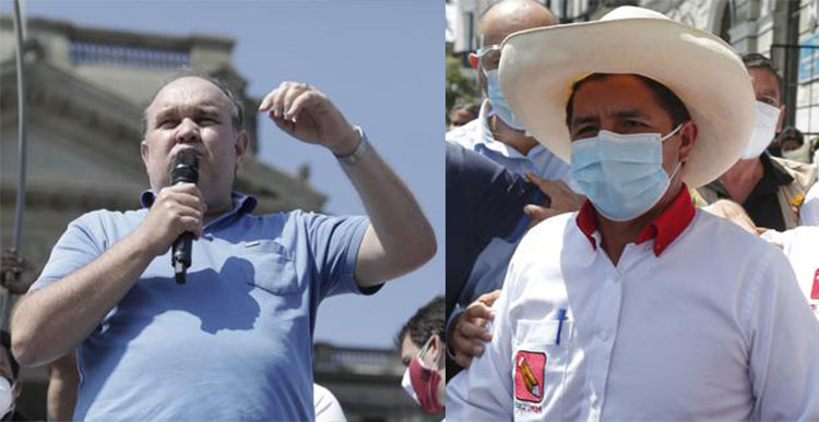 Pedro Castillo le responde a López Aliaga sobre "amenazas de muerte" en ...