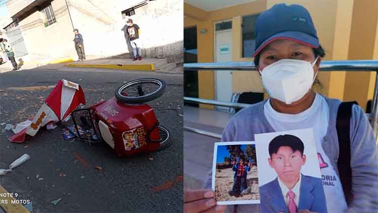 Arequipa: Heladero atropellado por cúster lucha por su vida y familia espera que sobreviva