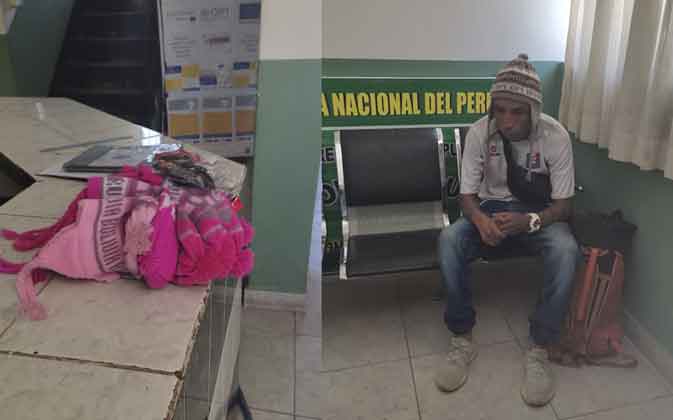 Desaguadero: Extranjero que hurtó prendas de vestir es apresado por policias