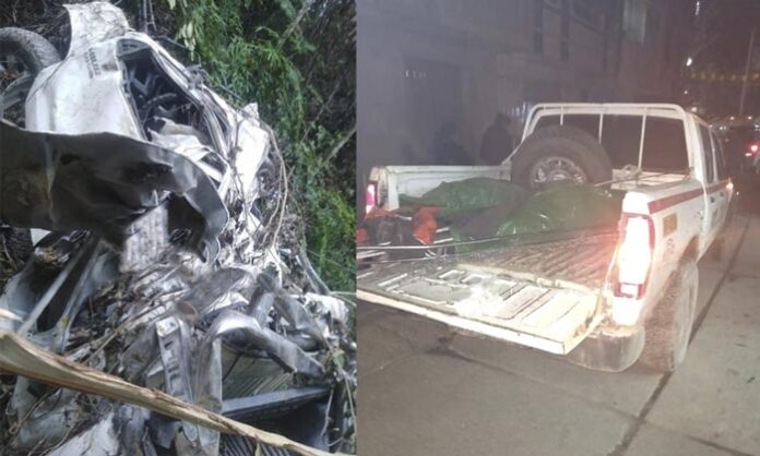 Phara: pobladores encuentran camioneta en un abismo y cuerpo en estado de descomposición