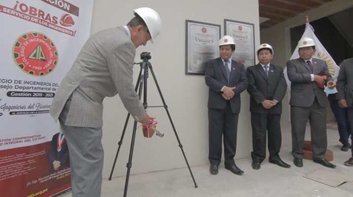Colegio de Ingenieros de Puno entrega más de 10 construcciones en favor del gremio