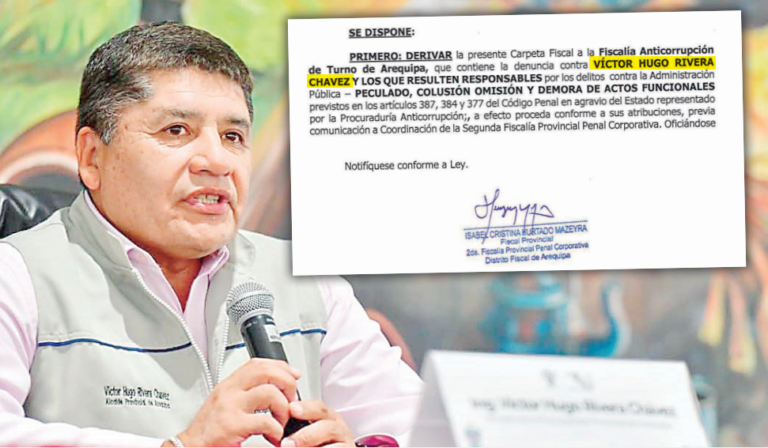 Fiscalía Anticorrupción investiga al alcalde de Arequipa Víctor Hugo  Rivera