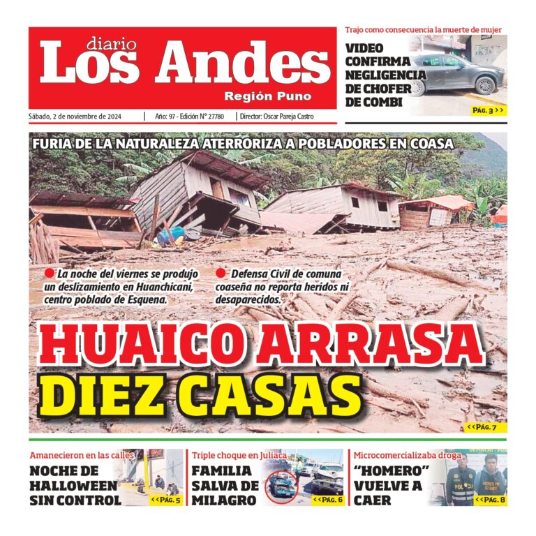 PUNO: Diario los Andes 02/11/2024