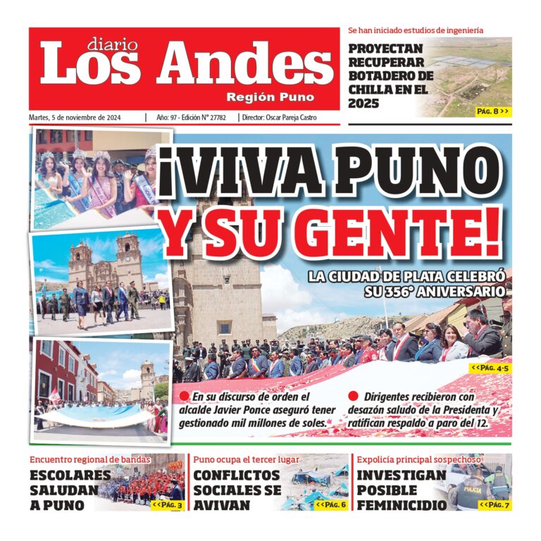 PUNO: Diario los Andes 05/11/2024