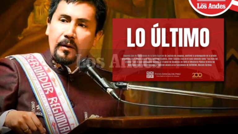 PJ confirma extensión de prisión preventiva contra Elmer Cáceres Llica