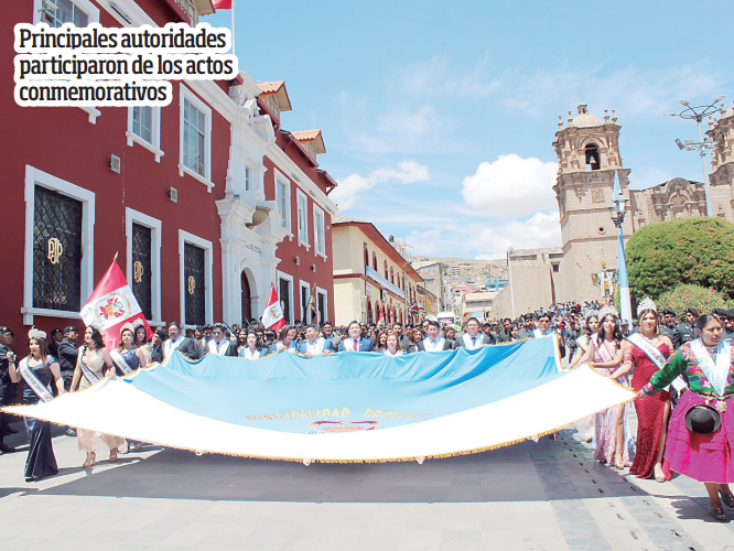 Puno, la Ciudad de Plata celebra su 356° Aniversario