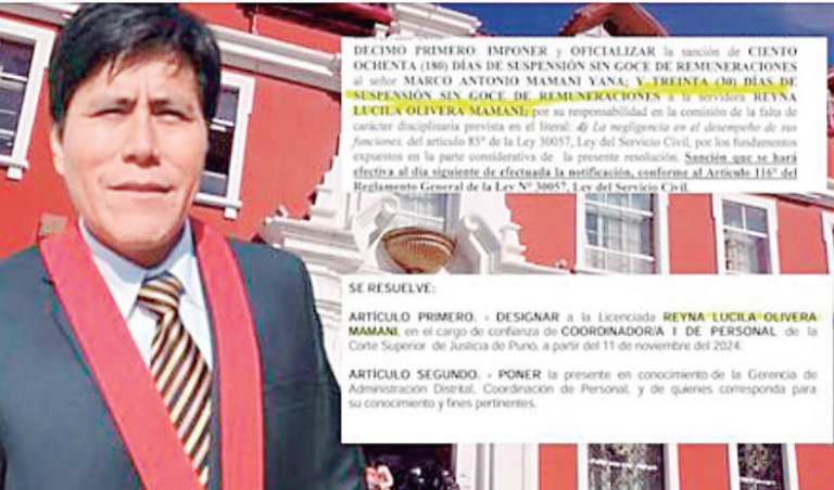 Presidente de la CSJP en la picota