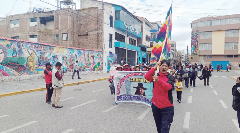 Puno: contundente paro contra la inseguridad ciudadana