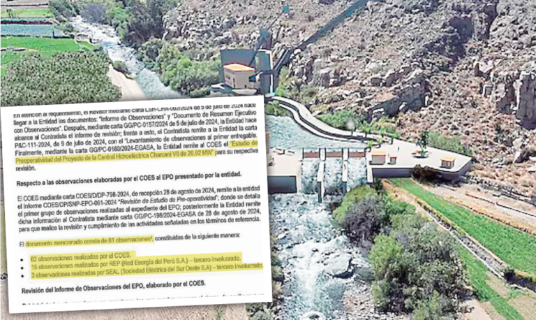 Egasa no corrige fallos en estudio preoperativo de Charcani VII