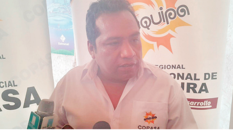 Arequipa: Copasa solo ejecutó el 67 % de presupuesto