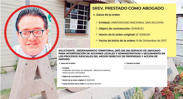 Arequipa: abogado de gobernador Rohel Sánchez contrató con Autodema