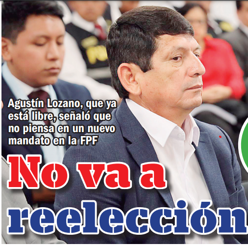 Agustín Lozano no va a reelección