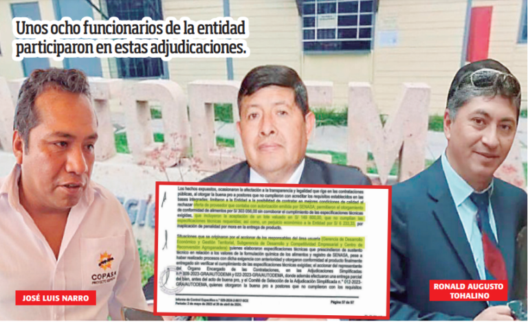 Arequipa: exfuncionarios realizaron compras irregulares por S/ 303 mil en Autodema